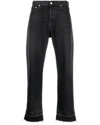 Valentino Garavani - Straight-Leg-Jeans mit Logo-Patch - Lyst
