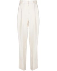 TOTEME - Double-Pleated Tailored Trousers - Lyst