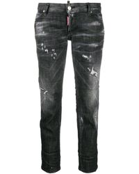 DSquared² Cropped Jeans - Zwart