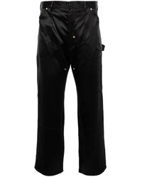 4SDESIGNS - Front Face Silk Trousers - Lyst