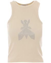 Patrizia Pepe - Logo-Embellished Tank Top - Lyst