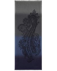 Etro - Jacquard Scarf With Placed Paisley Motif - Lyst