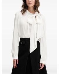 HUGO - Blusa Con Fiocco - Lyst
