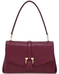 Ferragamo - Front-Flap Shoulder Bag (S) - Lyst
