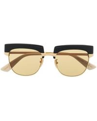 Gucci - Sonnenbrille in Colour-Block-Optik - Lyst