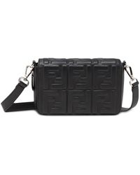 fendi leather messenger bag