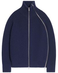 Dries Van Noten - Gerippter Pullover Mit Reißverschluss - Lyst