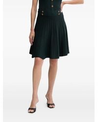 Guess - Ribbed Button-Detailed Mini Skirt - Lyst