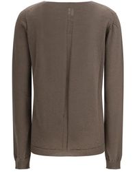 Rick Owens - V-Neck Textured Top - Lyst