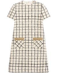 Valentino Garavani - Tweed Mini Dress - Lyst