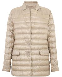 Herno - Quilted Button-Up Jacket - Lyst