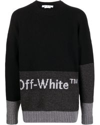 Off-White c/o Virgil Abloh - Off White Sweaters Black - Lyst