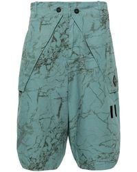 A_COLD_WALL* - Overlay Cargo Shorts Met Abstracte Print - Lyst