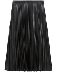Proenza Schouler - Faux-Leather Pleated Skirt - Lyst