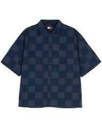 Tommy Hilfiger - Checkerboard-print Poplin Shirt - Lyst