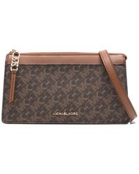 Michael Kors - Schultertasche Mit Logo-Print - Lyst
