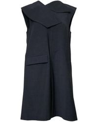 Enfold - Asymmetric-Collar Sleeveless Jacket - Lyst