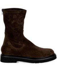 Guglielmo Rotta - Suede Rear-Zip Boots - Lyst