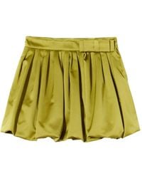 Plan C - Bow-Detail Pleated Skirt - Lyst
