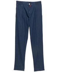 Kiton - Pleated Elasticated-Waistband Trousers - Lyst
