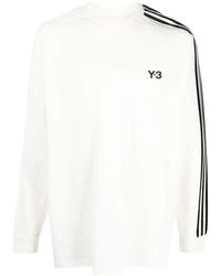 Y-3 - Katoenen T-Shirt Met Korte Mouwen - Lyst