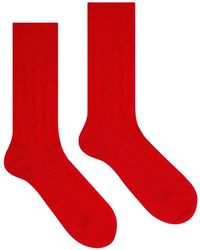 Dries Van Noten - Jacquard Cotton Socks - Lyst