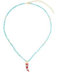 Eshvi - Collier Serti De Pierres - Lyst