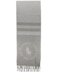 Polo Ralph Lauren - Logo-Motif Fringed Scarf - Lyst