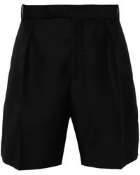 Alexander McQueen - Pleat-detail Tailored Shorts - Lyst