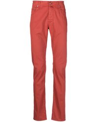 Jacob Cohen - Bard Cotton Gabardine Trousers - Lyst