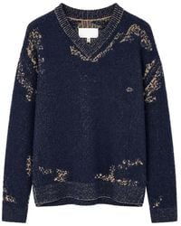 Maison Margiela - V-Neck Sweater - Lyst
