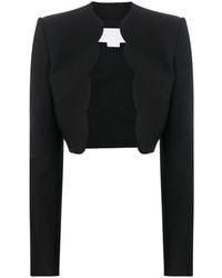 Genny - Long-Sleeve Cropped Blazer - Lyst