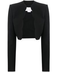 Genny - Long-Sleeve Cropped Blazer - Lyst