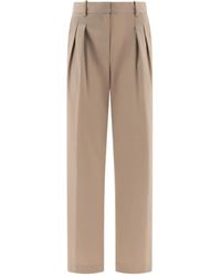 Loulou - Pleated Wide-Leg Trousers - Lyst