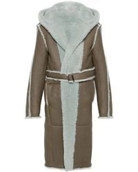 Rick Owens - Mantel mit Gürtel - Lyst