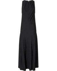 Pinko - Agnolotto Gathered Maxi Dress - Lyst
