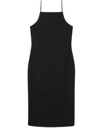 Calvin Klein - Robe Mi-Longue Cami À Encolure Carrée - Lyst