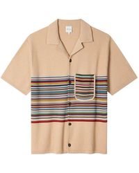 Paul Smith - Organic Cotton Signature Stripe Knitted Shirt - Lyst