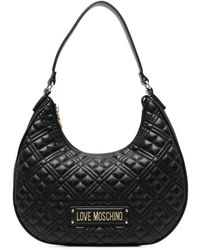 Love Moschino - Quilted Logo-plaque Shoulder Bag - Lyst