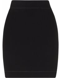 Dolce & Gabbana - Fitted Jersey Miniskirt - Lyst
