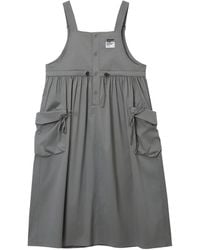 Musium Div. - Logo-Patch Midi Dress - Lyst