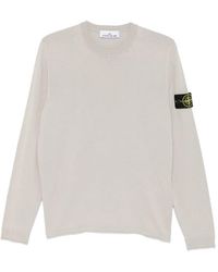 Stone Island - Cotton Crewneck Sweater - Lyst