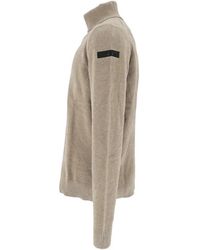 Rrd - Velvet-Effect Turtleneck Sweater - Lyst