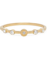 KARL LAGERFELD - Crystal-Embellished Logo-Engraved Bracelet - Lyst