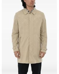 Woolrich - Concealed-Closure Single-Breasted Rain Coat - Lyst