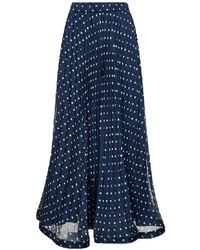 P.A.R.O.S.H. - Jupe Plissée À Pois - Lyst