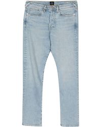 PS by Paul Smith - Gerade Jeans mit Logo-Applikation - Lyst