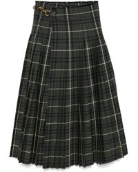 Burberry - Vintage Check-pattern Maxi Skirt - Lyst