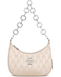Philipp Plein - Rhinestone-Embellished Monogram Shoulder Bag - Lyst