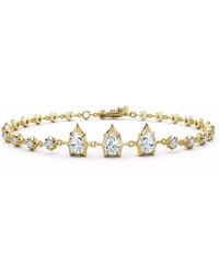 Jade Trau - 18Kt Gelbgoldarmband Mit Diamanten - Lyst